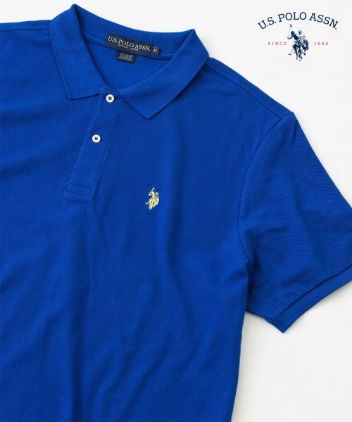 US POLO ASSN(ユーエスポロアッスン)/【U.S. POLO ASSN. / ユーエスポロアッスン】ワンポイント ロゴ ポロシャツ Tシャツ 半袖 ゆったり ユニセックス ゴルフ カットソー/img82