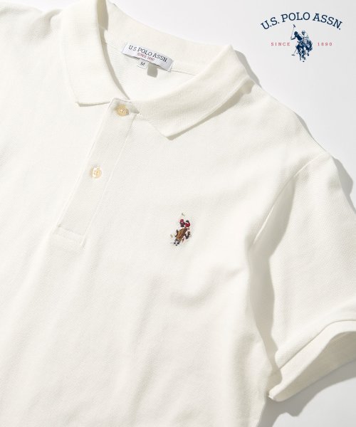 US POLO ASSN(ユーエスポロアッスン)/【U.S. POLO ASSN. / ユーエスポロアッスン】ワンポイント ロゴ ポロシャツ Tシャツ 半袖 ゆったり ユニセックス ゴルフ カットソー/img93