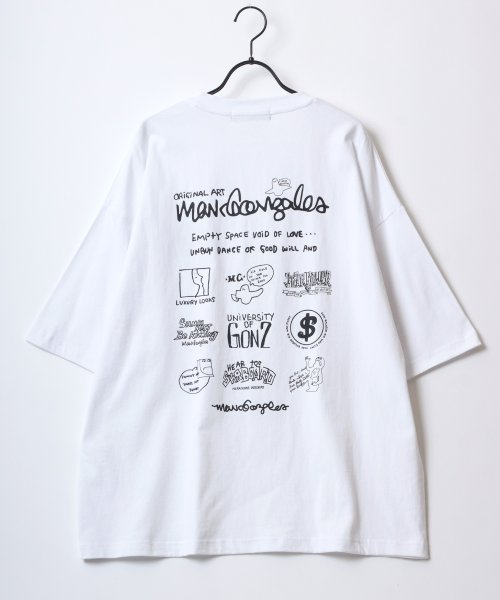 LAZAR(ラザル)/【Lazar】MARK GONZALES /マークゴンザレス オーバーサイズ ストリート バックプリント 半袖Tシャツ メンズ カジュアル トップス/img42