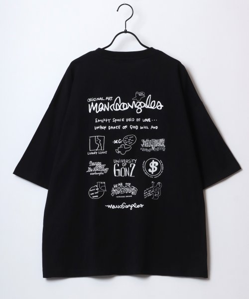 LAZAR(ラザル)/【Lazar】MARK GONZALES /マークゴンザレス オーバーサイズ ストリート バックプリント 半袖Tシャツ メンズ カジュアル トップス/img44