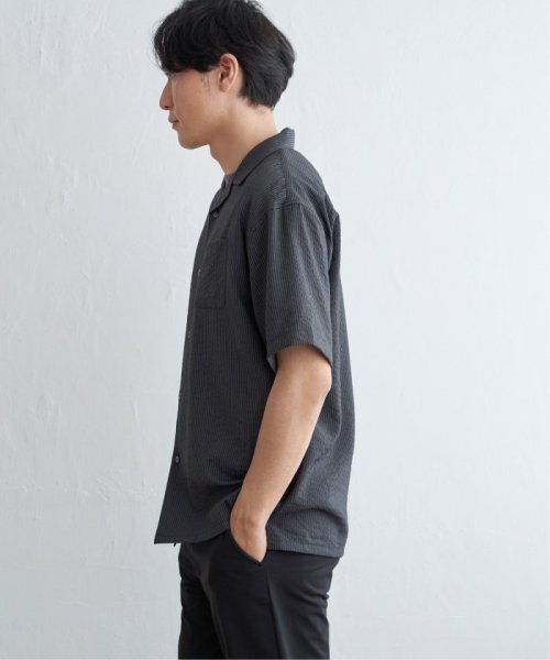 ikka(イッカ)/シャドーストライプオープンカラーシャツ/img07