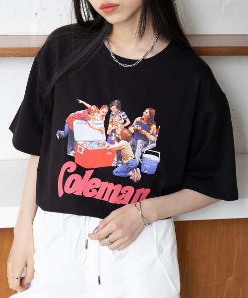 Coleman(Coleman)/◎SETUP7別注商品◎【Coleman / コールマン】プリントTシャツ ユニセックス 半袖 クルーネック レトロ グラフィック/img51