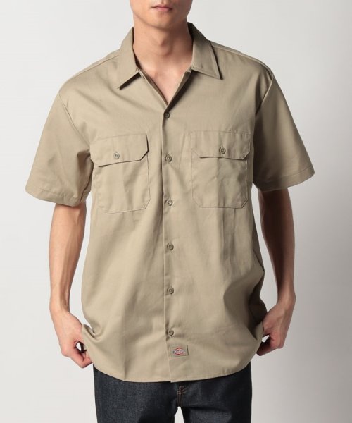 Dickies(Dickies)/【Dickies / ディッキーズ】SHIRTS SSFQ シャツ 羽織 半袖 ワークシャツ ロゴ ワンポイント ミドル丈 1574/img33