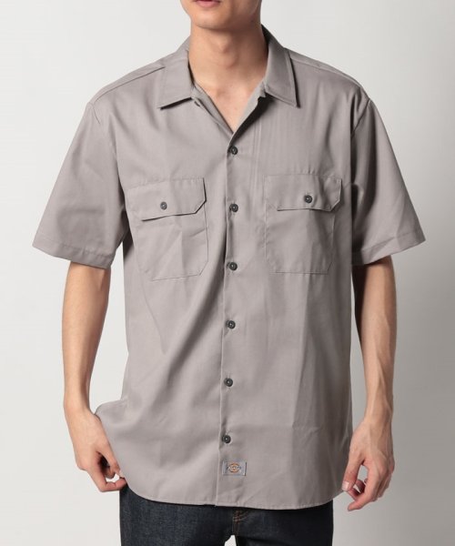 Dickies(Dickies)/【Dickies / ディッキーズ】SHIRTS SSFQ シャツ 羽織 半袖 ワークシャツ ロゴ ワンポイント ミドル丈 1574/img37