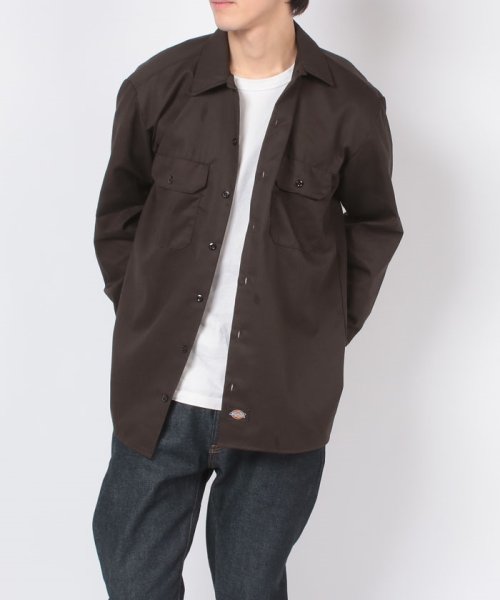 Dickies(Dickies)/【Dickies / ディッキーズ】SHIRTS LSFQ シャツ 羽織 長袖 ロングスリーブ ワークシャツ ロゴ　ワンポイント 574/img37