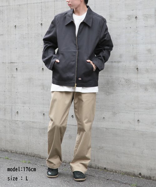 Dickies(Dickies)/【Dickies / ディッキーズ】JACKET FQ アウター ジャケット ブルゾン フロントジップ ワンポイント ステンカラー JT75/img03