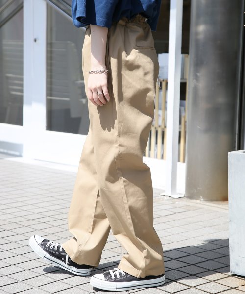 Dickies(Dickies)/【Dickies / ディッキーズ】ツイル イージーパンツ テーパードパンツ ロゴ ウエストゴム 3187－6400/img03