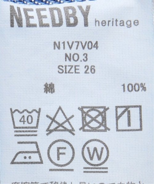 【NEEDBY heritage/ニードバイ ヘリテージ】NO.3：デニム NEEDBY heritage/ニードバイ ヘリテージ