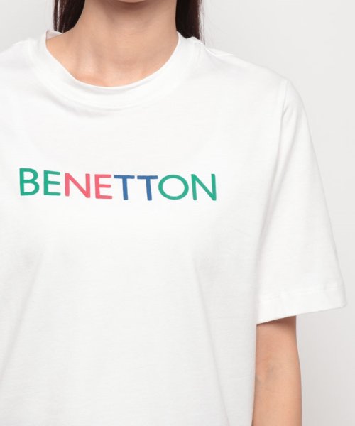 BENETTON (women)(ベネトン（レディース）)/クルーネックフロントロゴプリント半袖Tシャツ・カットソー/img07