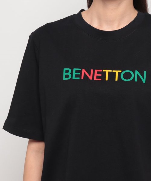 BENETTON (women)(ベネトン（レディース）)/クルーネックフロントロゴプリント半袖Tシャツ・カットソー/img14