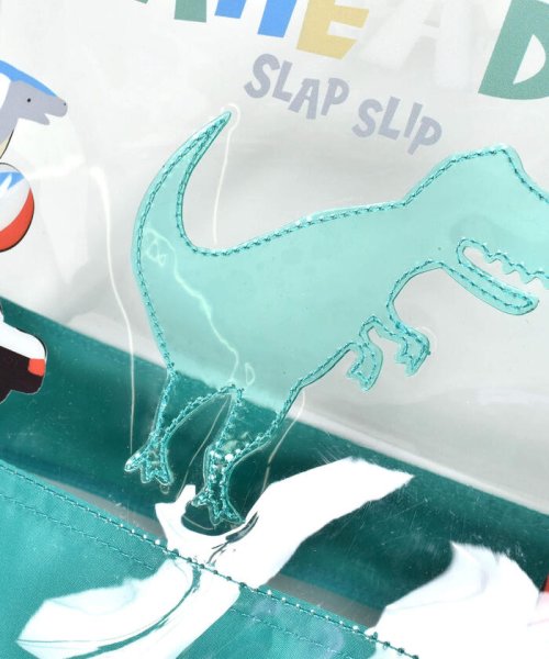 SLAP SLIP(スラップスリップ)/恐竜プリントフリル持ち手リボン付きキラキラスイムバッグ/img11
