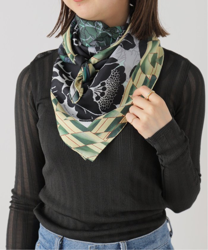 Pierre Louis Mascia チェック柄 ストール シルク カシミヤ混