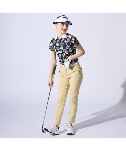 FILA GOLF(フィラゴルフ（レディース）)/ハンソデ シャツ ガラ/img02