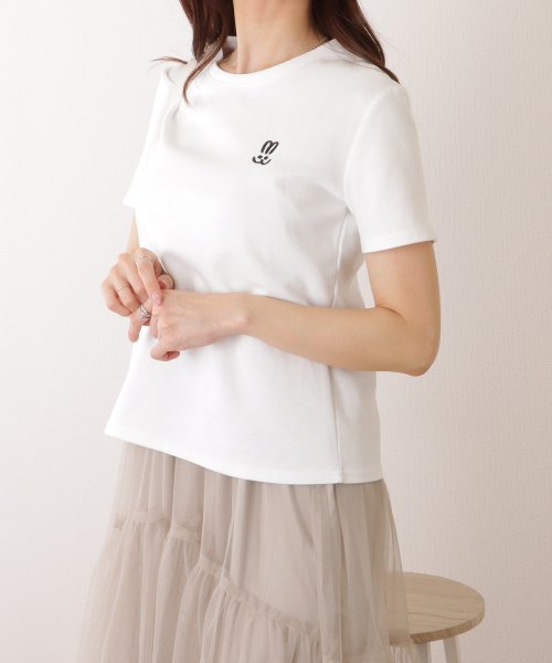 Lace Ladies(レースレディース)/ラウンドネック ワンポイント ベーシック 半袖 Tシャツ/img02