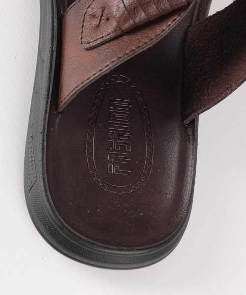 aimoha(aimoha（アイモハ）)/aimoha men BASIC FAKE LEATHER SLIPPER べシック サンダル/img13