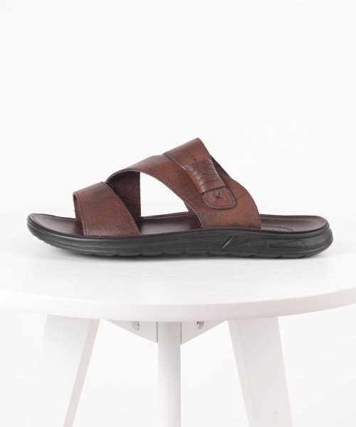 aimoha(aimoha（アイモハ）)/aimoha men BASIC FAKE LEATHER SLIPPER べシック サンダル/img16