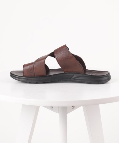 aimoha(aimoha（アイモハ）)/aimoha men BASIC FAKE LEATHER SLIPPER べシック サンダル/img17