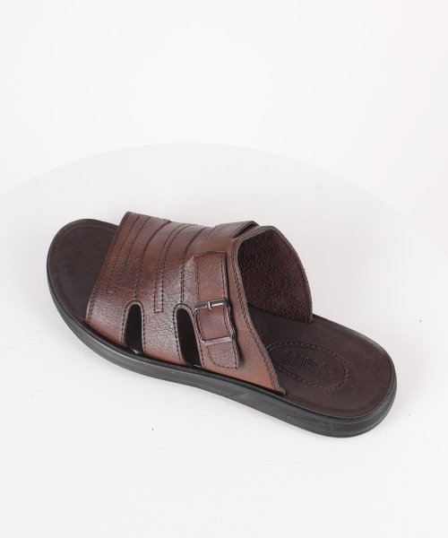 aimoha(aimoha（アイモハ）)/aimoha men BASIC FAKE LEATHER SLIPPER べシック サンダル/img01