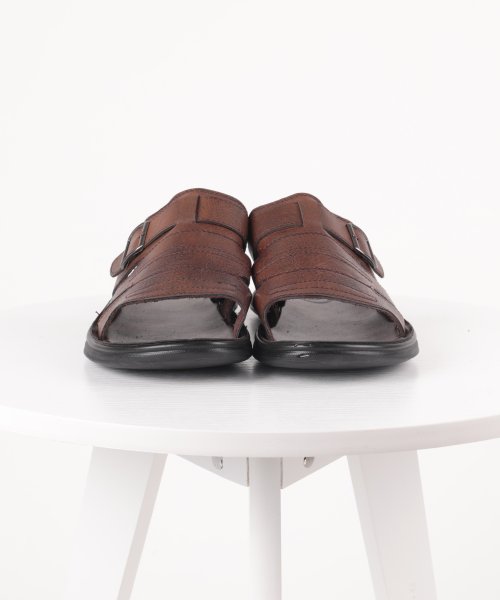 aimoha(aimoha（アイモハ）)/aimoha men BASIC FAKE LEATHER SLIPPER べシック サンダル/img05