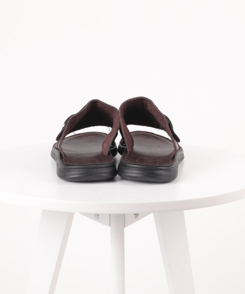 aimoha(aimoha（アイモハ）)/aimoha men BASIC FAKE LEATHER SLIPPER べシック サンダル/img06