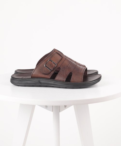 aimoha(aimoha（アイモハ）)/aimoha men BASIC FAKE LEATHER SLIPPER べシック サンダル/img08