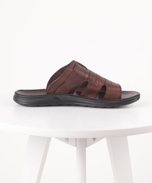 aimoha(aimoha（アイモハ）)/aimoha men BASIC FAKE LEATHER SLIPPER べシック サンダル/img09