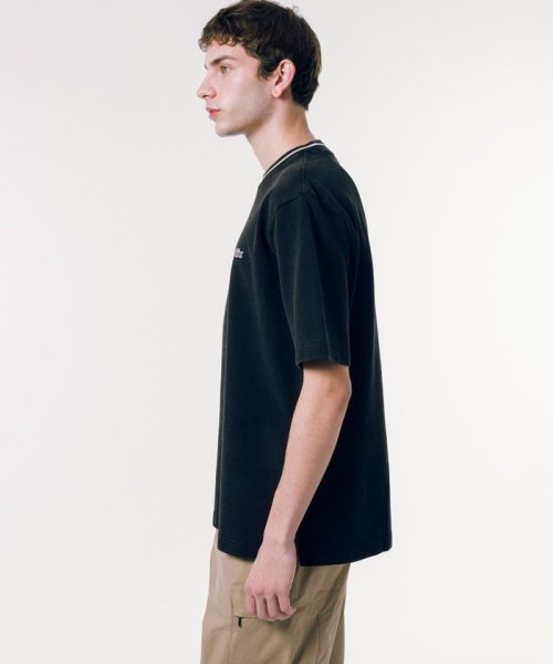 LACOSTE Mens(ラコステ　メンズ)/配色リブニットインディゴ鹿の子 半袖Tシャツ/img04