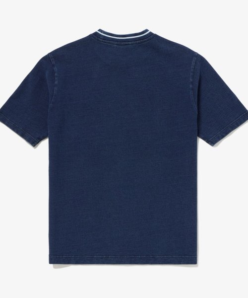 LACOSTE Mens(ラコステ　メンズ)/配色リブニットインディゴ鹿の子 半袖Tシャツ/img14