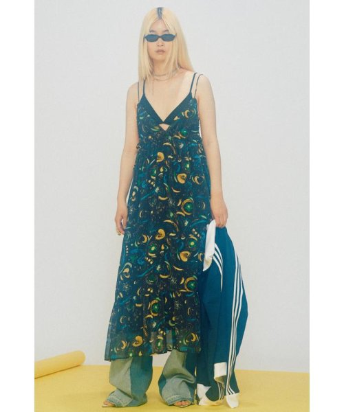 コズミックプリントキャミワンピース ／着用サイズ：