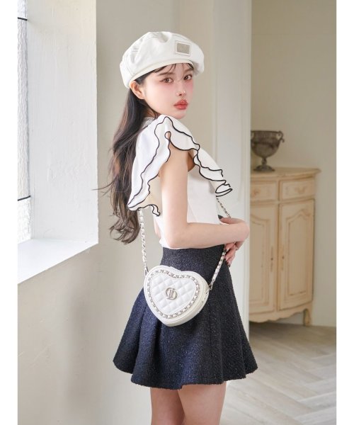 ラメツイードハイウエストフレアスカート(506091635) | Darich(Darich  