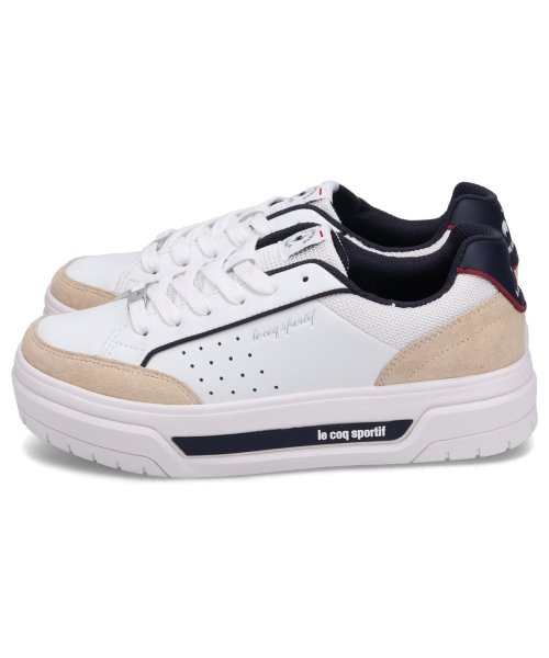 le coq sportif(ルコックスポルティフ)/ルコック スポルティフ le coq sportif スニーカー ラ ローラン PF レディース 厚底 LA ROLAND PF ホワイト 白 QL3XJC05/img03