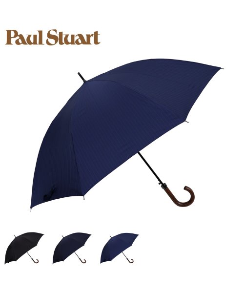 Paul Stuart(ポールスチュアート)/ポールスチュアート Paul Stuart 長傘 雨傘 メンズ 65cm 軽い 大きい LONG UMBRELLA ブラック ネイビー ブルー 黒 14016/img09