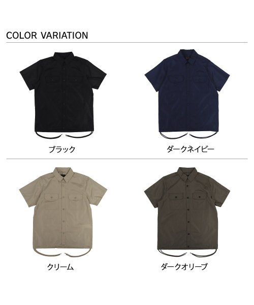 TAION(タイオン)/TAION タイオン シャツ ミリタリー ノンダウン ハーフ スリーブシャツ メンズ 半袖 N/D MILITARY HALF SLEEVE SHIRTS ブラ/img01