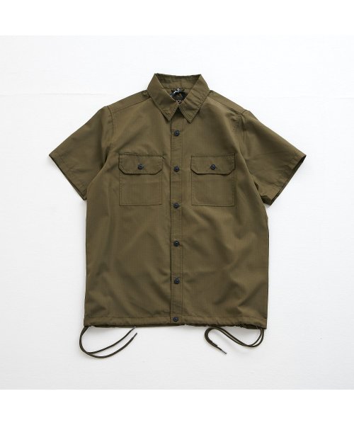 TAION(タイオン)/TAION タイオン シャツ ミリタリー ノンダウン ハーフ スリーブシャツ メンズ 半袖 N/D MILITARY HALF SLEEVE SHIRTS ブラ/img04