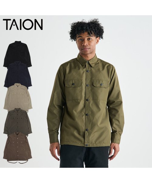 TAION(タイオン)/TAION タイオン シャツ ミリタリー ノンダウン ロング スリーブシャツ メンズ 長袖 N/D MILITARY LONG SLEEVE SHIRTS ブラ/img11