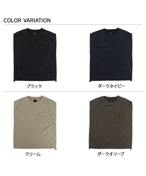 TAION(タイオン)/TAION タイオン ベスト プルオーバー ノースリーブ ノンダウン ミリタリー カットソー メンズ NON DOWN MILITARY NO SLEEVE C/img01