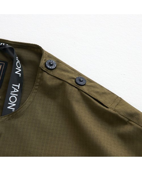 TAION(タイオン)/TAION タイオン ベスト プルオーバー ノースリーブ ノンダウン ミリタリー カットソー メンズ NON DOWN MILITARY NO SLEEVE C/img07