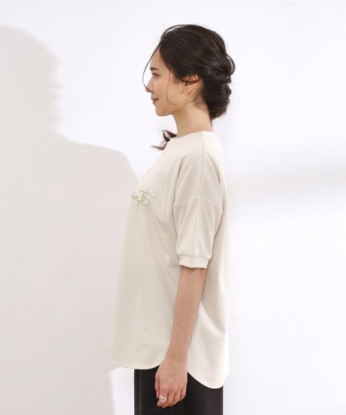SHOO・LA・RUE　DRESKIP(シューラルー／ドレスキップ)/【洗える/ひんやり/UV】 大人のための ぷっくりラメロゴTシャツ/img21