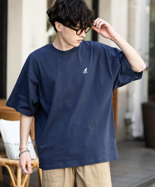 Rocky Monroe(ロッキーモンロー)/KANGOL カンゴール Tシャツ 半袖 メンズ レディース カットソー オーバーサイズ ビッグシルエット リラックス ゆったり ラグラン クルーネック ロゴ刺/img13