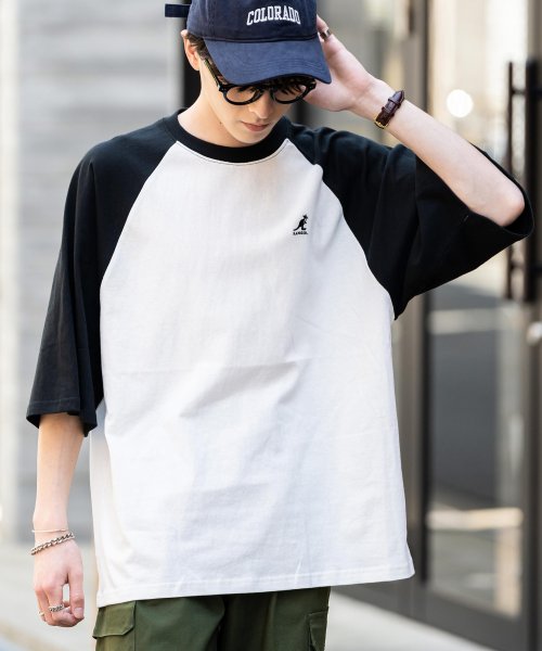 Rocky Monroe(ロッキーモンロー)/KANGOL カンゴール Tシャツ 半袖 メンズ レディース カットソー オーバーサイズ ビッグシルエット リラックス ゆったり ラグラン クルーネック ロゴ刺/img25