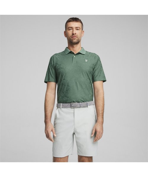 PUMA(プーマ)/メンズ ゴルフ PUMA x QGC ジャカード ペイズリー 半袖 ポロシャツ/img01