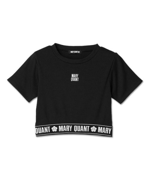 MARY QUANT(マリークヮント)/ロゴテープクロップド Tシャツ/img01