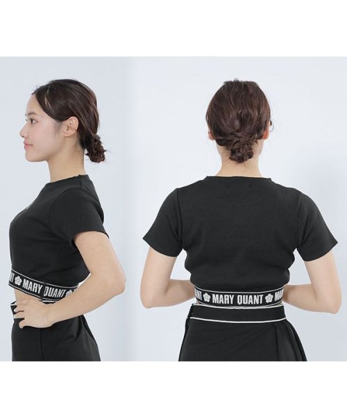 MARY QUANT(マリークヮント)/ロゴテープクロップド Tシャツ/img02