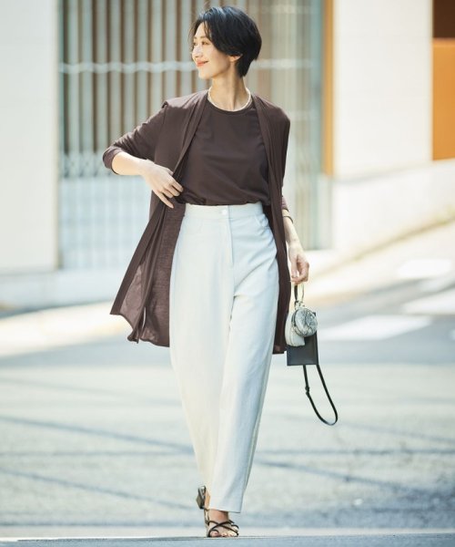 【WEB限定カラーあり・接触冷感・UVカット】PINION ロングカーディガン 