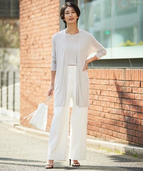 【WEB限定カラーあり・接触冷感・UVカット】PINION ロングカーディガン 