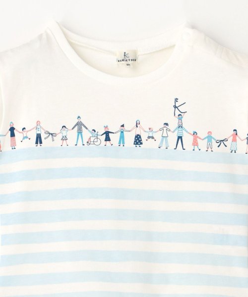 KUMIKYOKU KIDS(組曲KIDS)/【80－100cm】【UVケア】グリーンバンド Tシャツ/img02