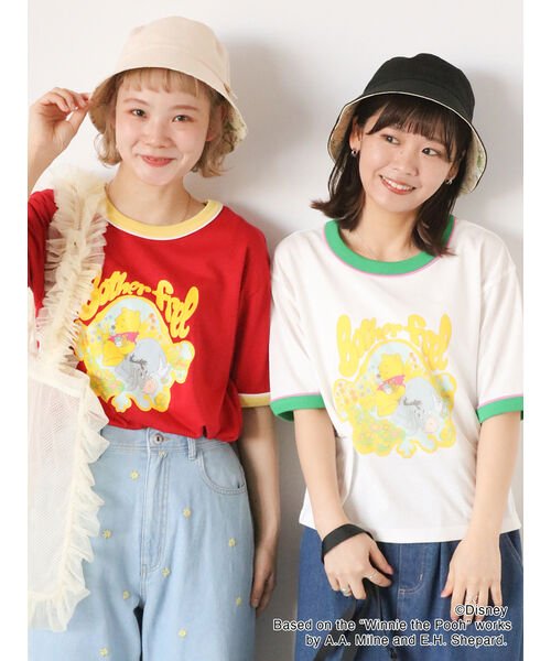 ehka sopo(エヘカソポ)/【Disney】くまのプーさん/リンガーTシャツ/img03