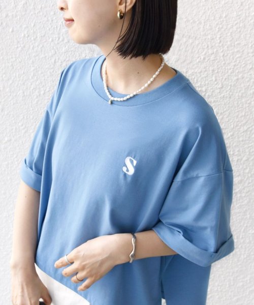 SHIPS WOMEN(シップス　ウィメン)/* ドルマン 刺繍 ワイド TEE ◇/img24