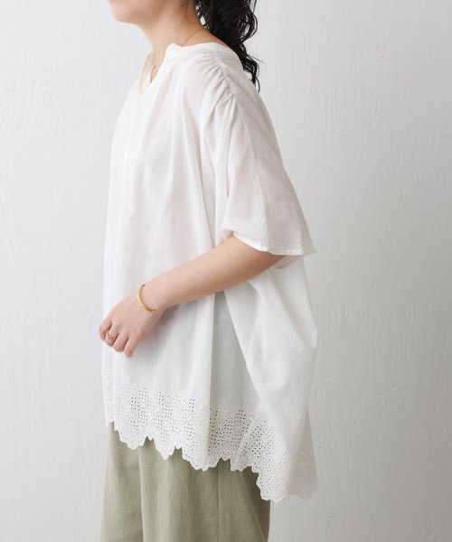 BEARDSLEY(ビアズリー)/裾刺繍フレンチシャツ/img02