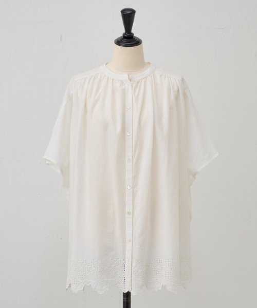 BEARDSLEY(ビアズリー)/裾刺繍フレンチシャツ/img15